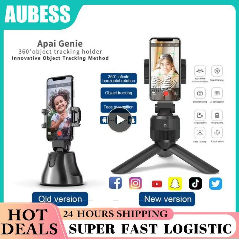 

Stabilizer Apai Genie Portable Object Selfie Stick Smart Face Tracking 360 Degree Rotation Tripod Phone Holder For Vlog Video