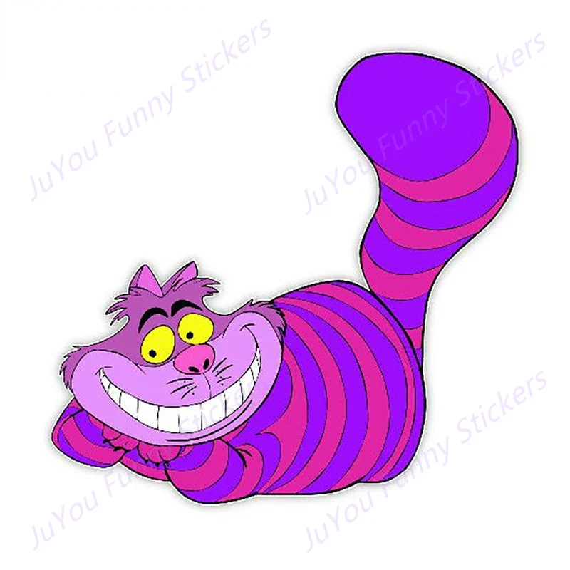 

JuYou Funny Stickers Exterior Accessories Car Stickers Decor Motorcycle Decals Funny Cheshire Cat Decal Decorative Creative PVC