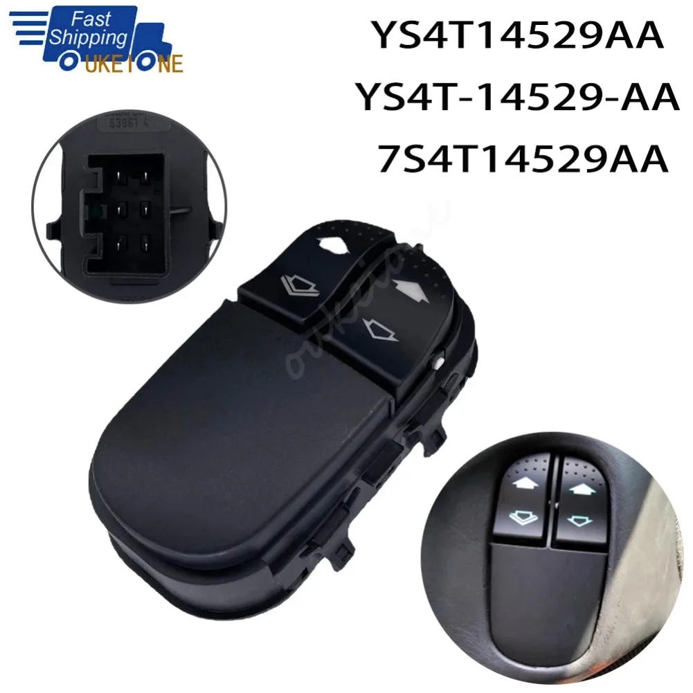 

Автомобильные аксессуары 7S4T14529AA для Ford Focus MK1 Fucus CAK 98-2005, передний левый стеклоподъемник, кнопка переключателя регулятора