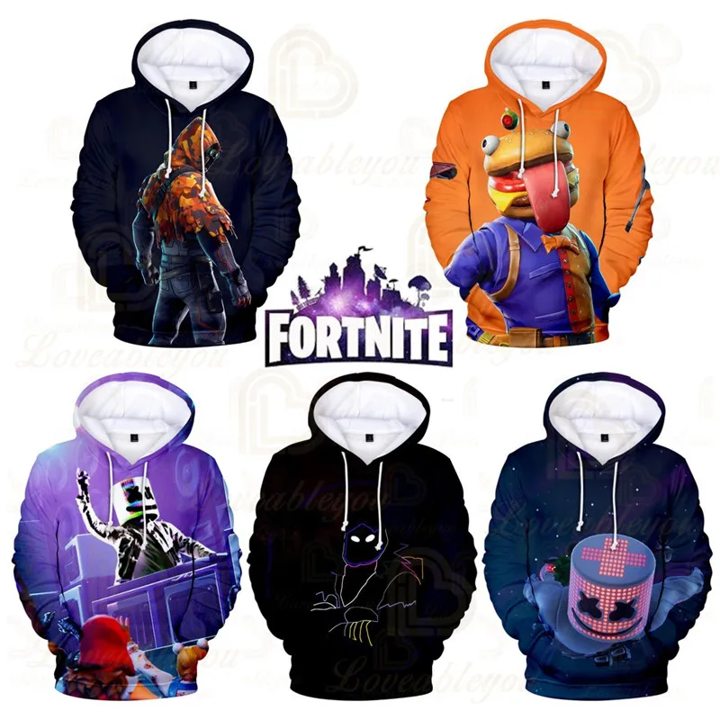 

100-160cm Fortnite Marsha Children Hoodie Battle Royale Hoodies Streetwear Hip Hop Warm Hoody Harajuku Victory Game Sweatshirt