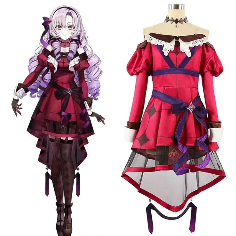 VTuber NIJISANJI Luxiem Hyakuman Tenbara Salom Косплей Костюм