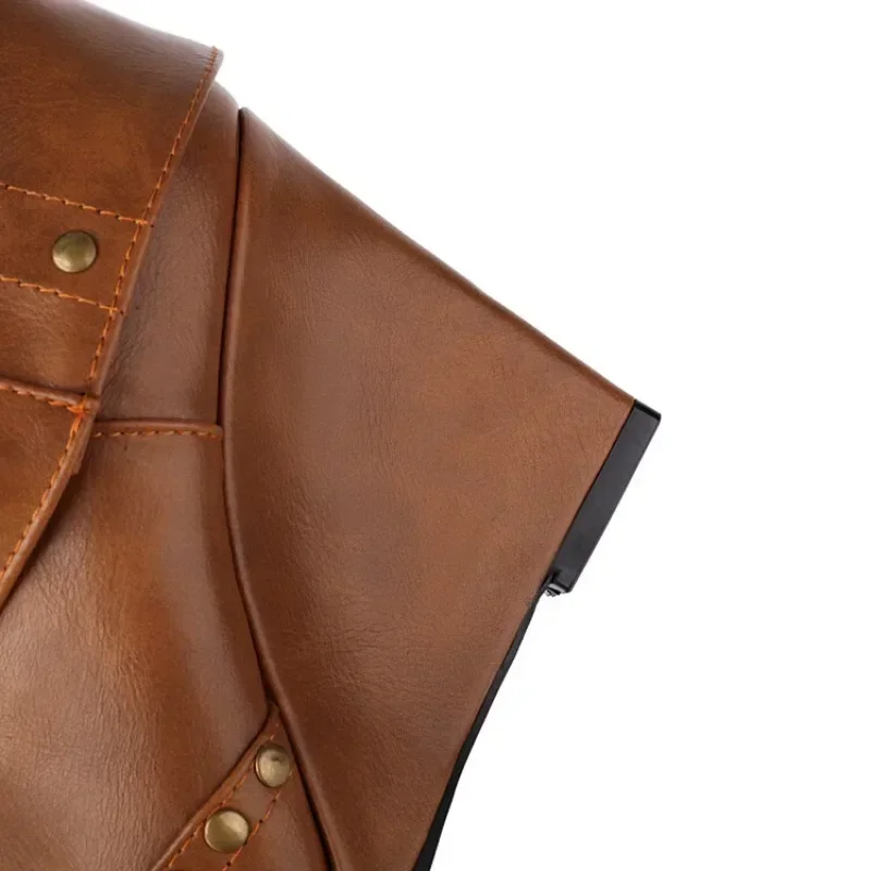 Женские сапоги до колена с заклепками в европейском и американском