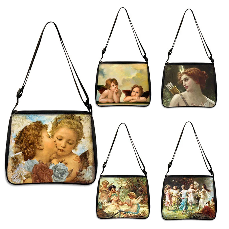 

Женская винтажная сумка с принтом «ангельская девушка»