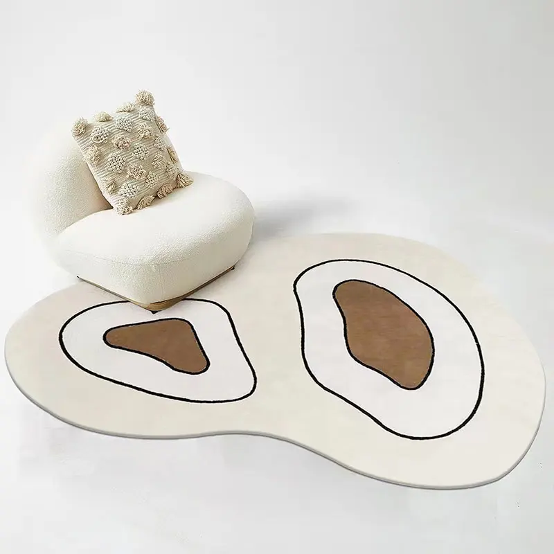 

Irregular Bedside Carpet Soft Plush Bedroom Rugs Non Slip Floor Mat For Living Room Nursery Baby Play Mat Home Decorative Rug