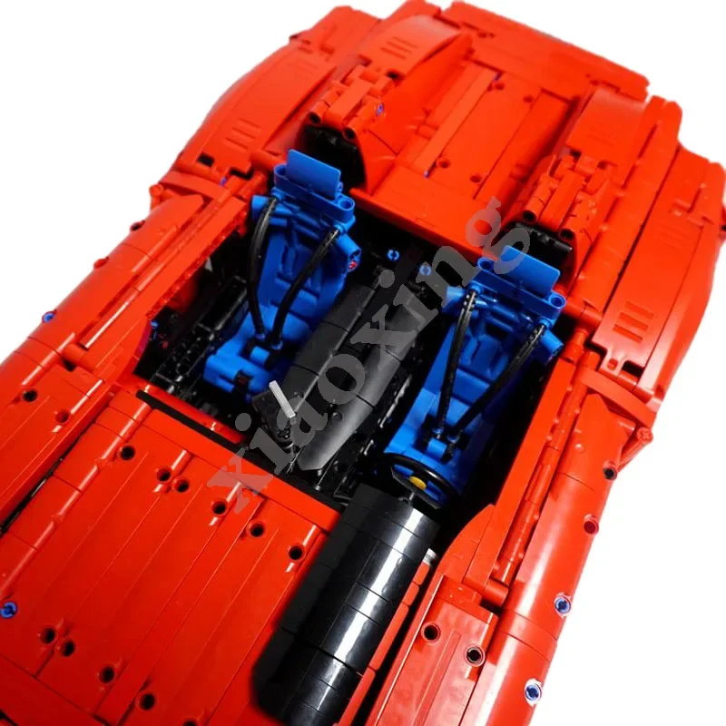 Фото MOC- 128423   Классический гоночный автомобиль F90 SP1 и SP2 в масштабе 1:8, 4033 шт. для 42143, строительные блоки, игрушки, детские забавные игрушки, подарок на день рождения №5