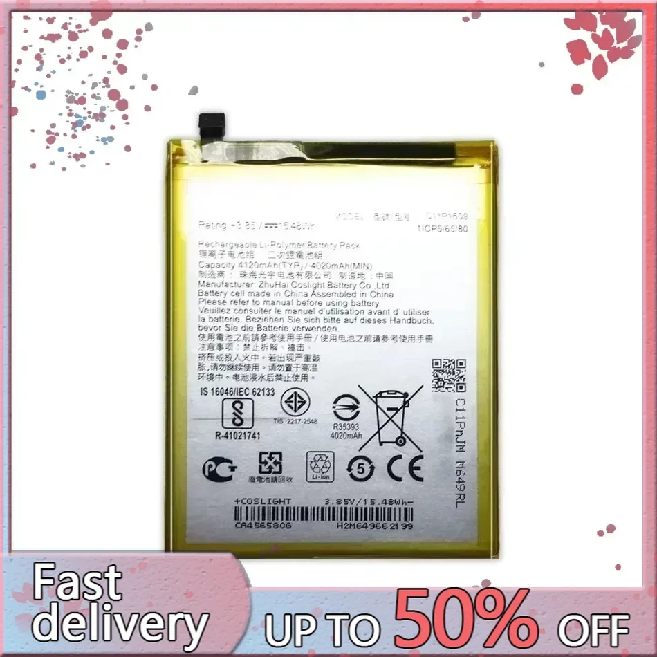 Аккумулятор C11P1609 для ASUS Zenfone 3 4 Max 5 &quot5 2&quot ZC553KL X00DDA ZC520KL X00HD 4120 мАч + номер