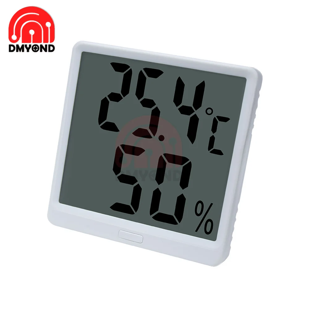 indoor lcd digital temperature and humidity meter electronic thermometer hygrometer weather station room thermometer free global shipping