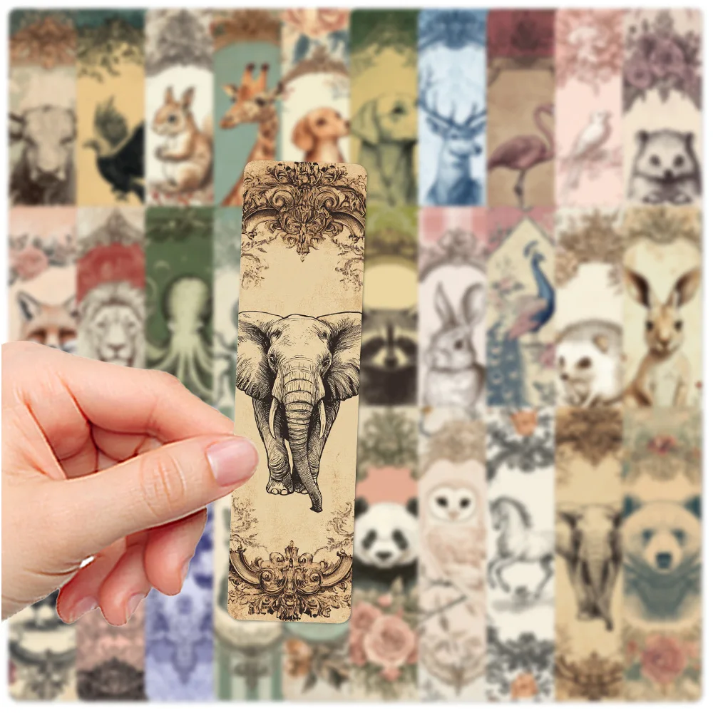 

Антикварные бумажные закладки с животными