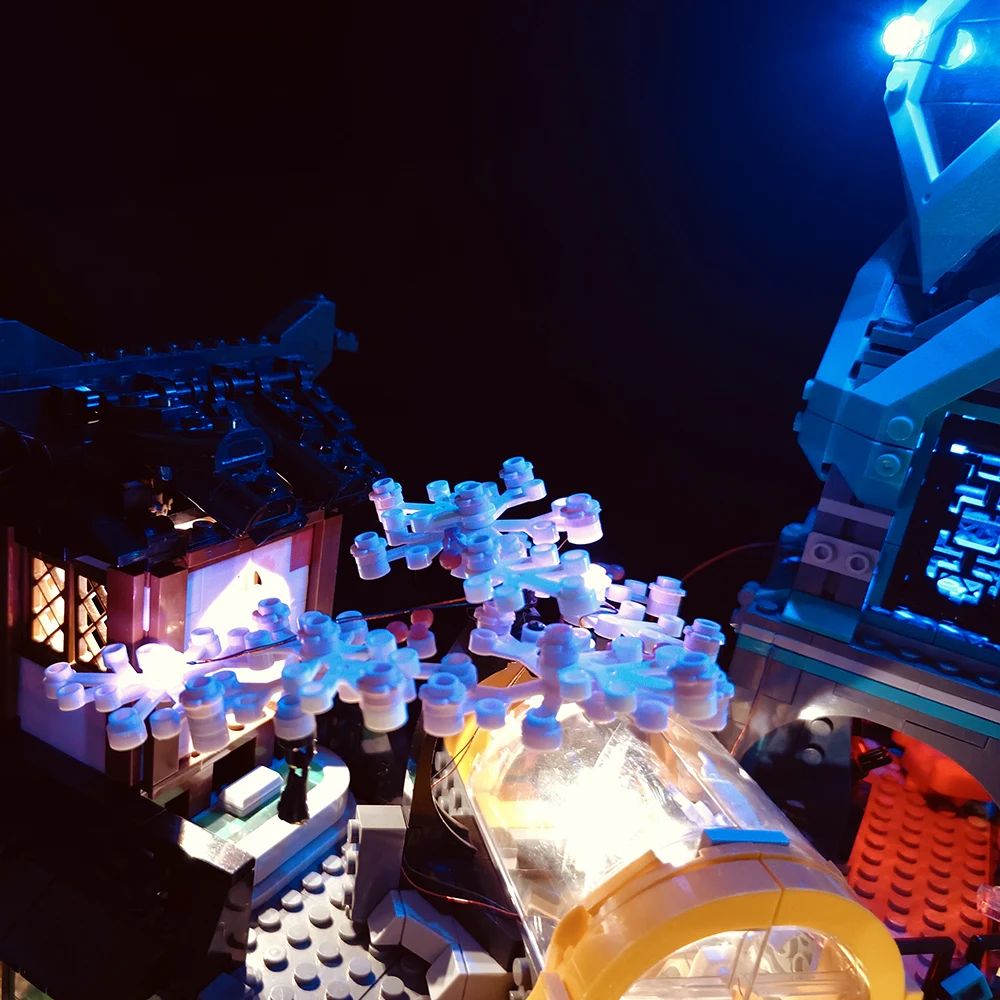 Фото Комплект светодиодных фонарей для 71741 NINJAGO City Gardens, совместимый с моделью конструктора 19006, набор освещения (только фонари, без блоков) №4