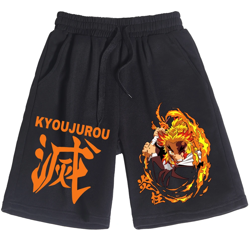 

Demon Slayer Fifth Pants Anime Print Shorts Spring Summer Man Woman Pants Streetwear Loose Beach Short Pants Cropped Trousers