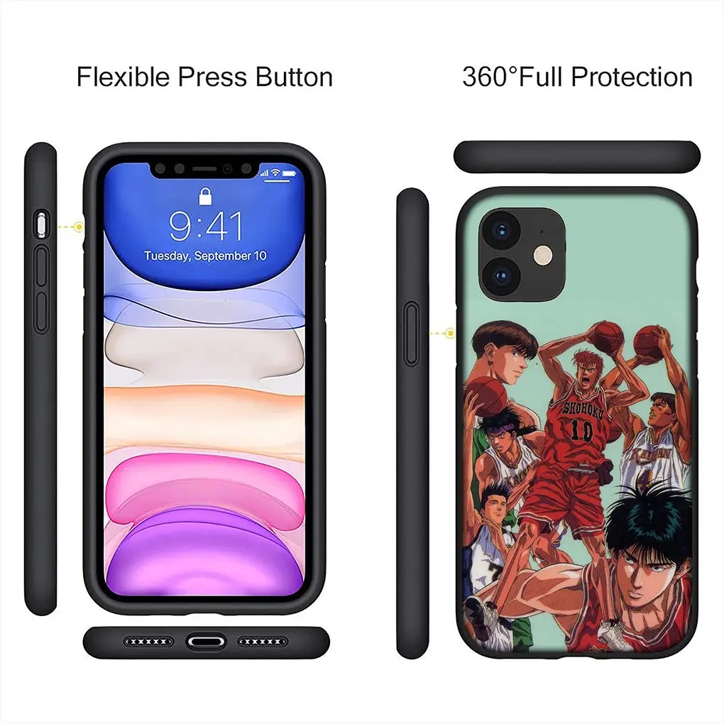 Чехол для телефона Slam Dunk Sakuragi Hanamichi Slamdunk Apple iPhone 15 14 13 12 Mini 11 Pro X XR XS Max 7 8 Plus + чехол