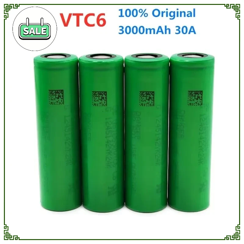 Фото 1-10 шт. оригинальный US18650 VTC6 литий-ионный аккумулятор 18650 для VTC6 30A 3000 мАч для игрушек Sony инструменты фонарик №1