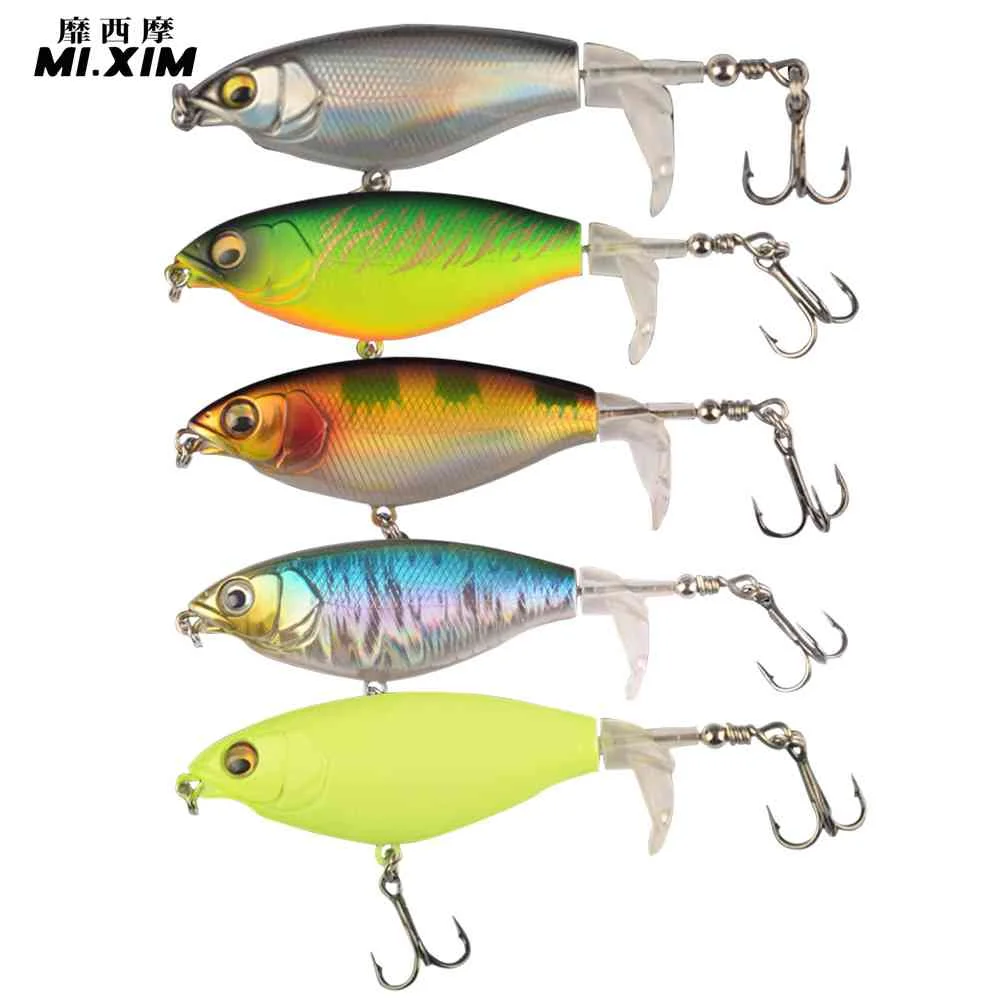 

6cm 6g Topwater Fake Lures Simulation Crankbait Artificial Wobbler Long Shot Fishing Bait Tackle for Freshwater