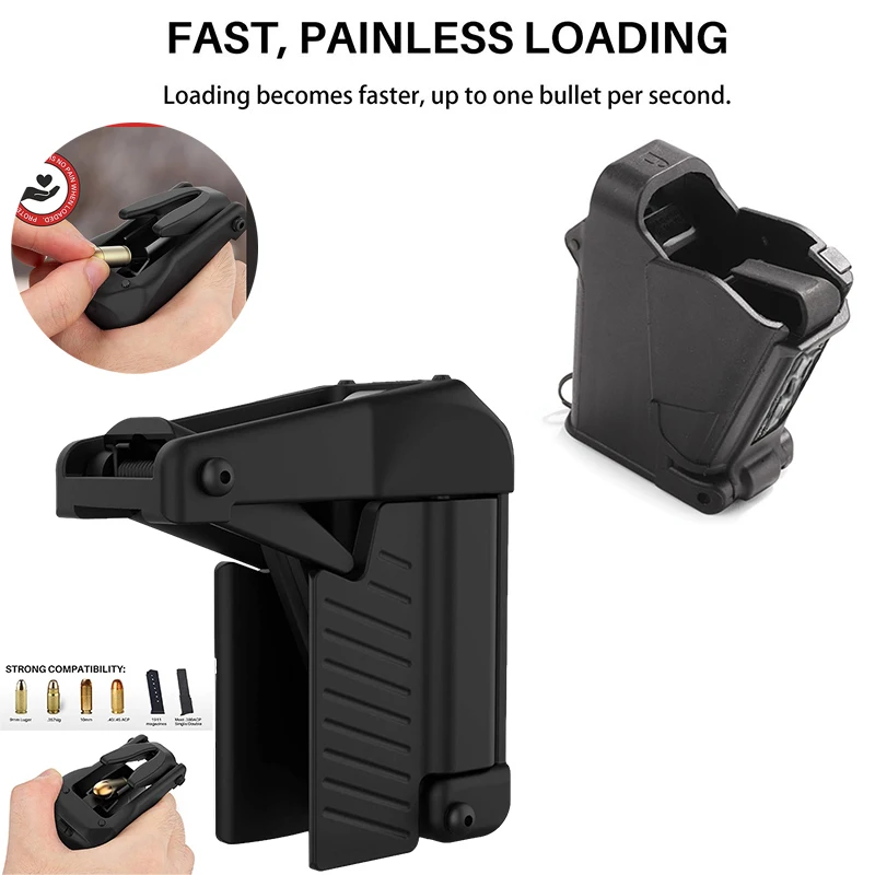 

NEW Universal Pistol Speed L oader Fits 9mm,10mm Tactical Hunting Accessories