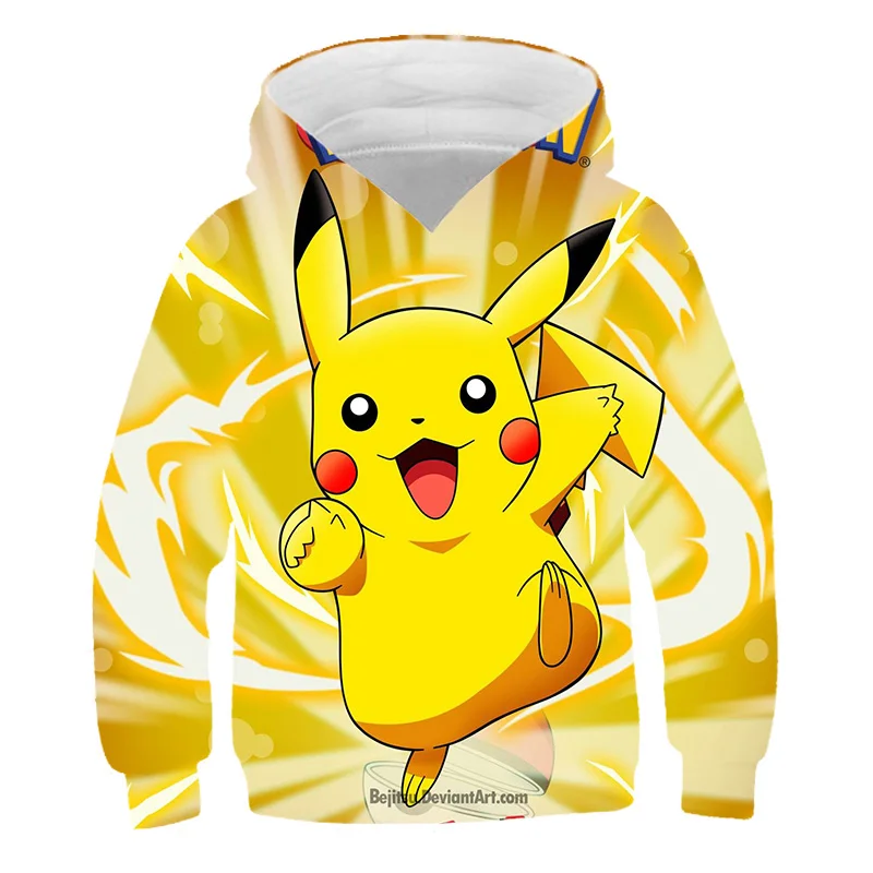 

Kids pokemon Hoodies Children's Children Girls Boys Cute Child Kid's pokemon Kid Cartoon Sweatshirts Tops Clothing Clothes 2022