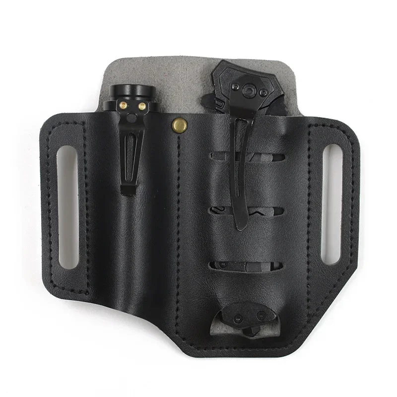 

Flashlight Tactical Knife Case Holster Cover Leather Pen Storage Tool Storage Universal Belt Outdoor Cover