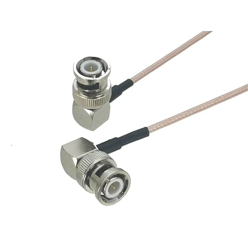 

1Pcs RG316 BNC Male plug RA to BNC Male plug Right angle Connector RF Coaxial Jumper Pigtail Cable For Radio Antenna 4inch~10M