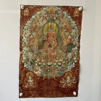 35 thangka embroidery tibetan buddhism silk embroidery brocade longevity buddha thangkas hanging screen worship buddha exorcism