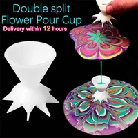 2pcs acrylic paint pouring supplies acrylic pouring strainers plastic silicone strainer flower drain basket