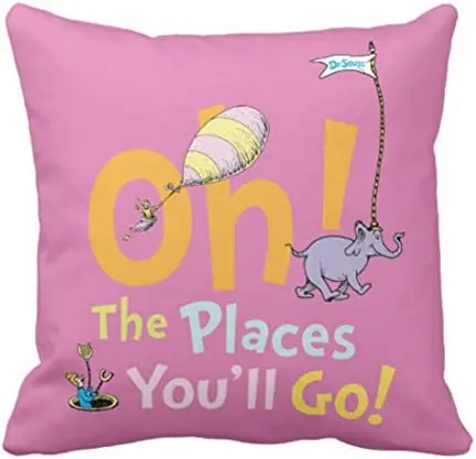 

Youll Oh The Places You Ll Go Graduation Decorative Pillow Case Home Decor Square 18x18 Inch Pillowcase