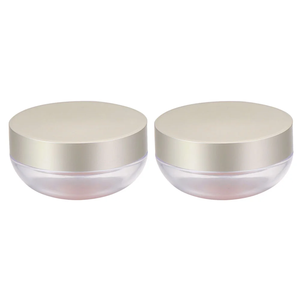 

2Pcs Box Refillable Reusable Empty Compact Case Makeup Powder Case Cosmetics Powder Box