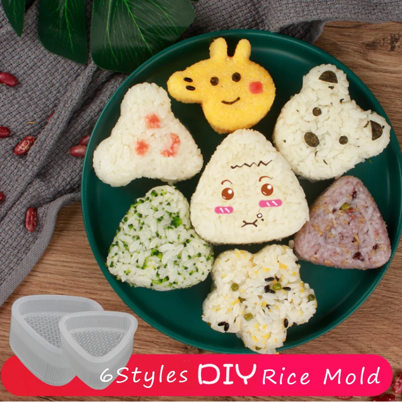 

Cute Cartoon Shape Rice Mold Bento Sushi Tools Kit Set Maker Reusable Homemadetool For Children Kids DIY Kitchen Accessories