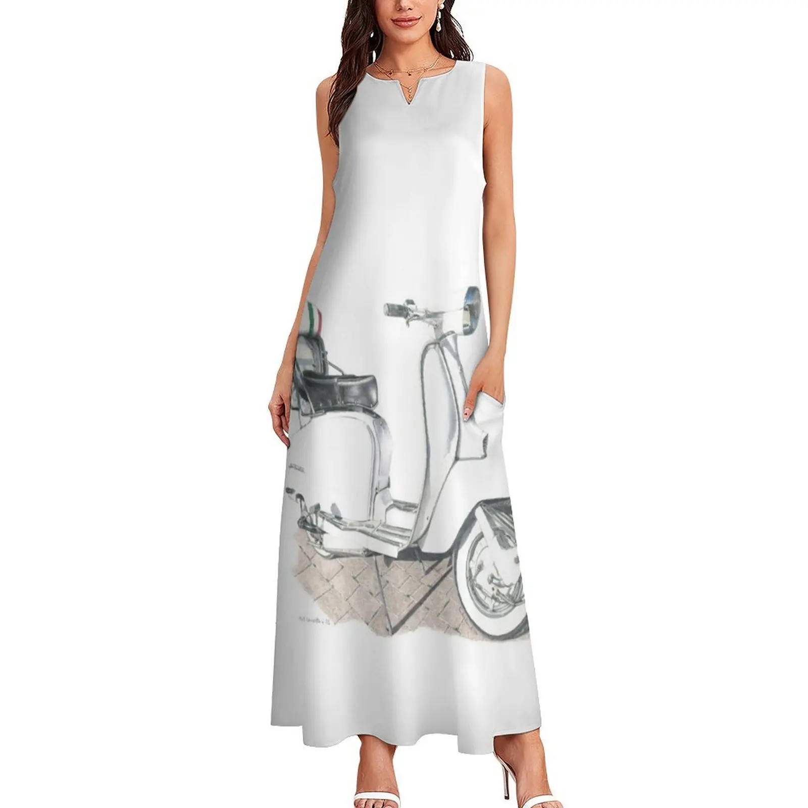 Длинное платье Lambretta Li125 1963 женские платья для особых мероприятий