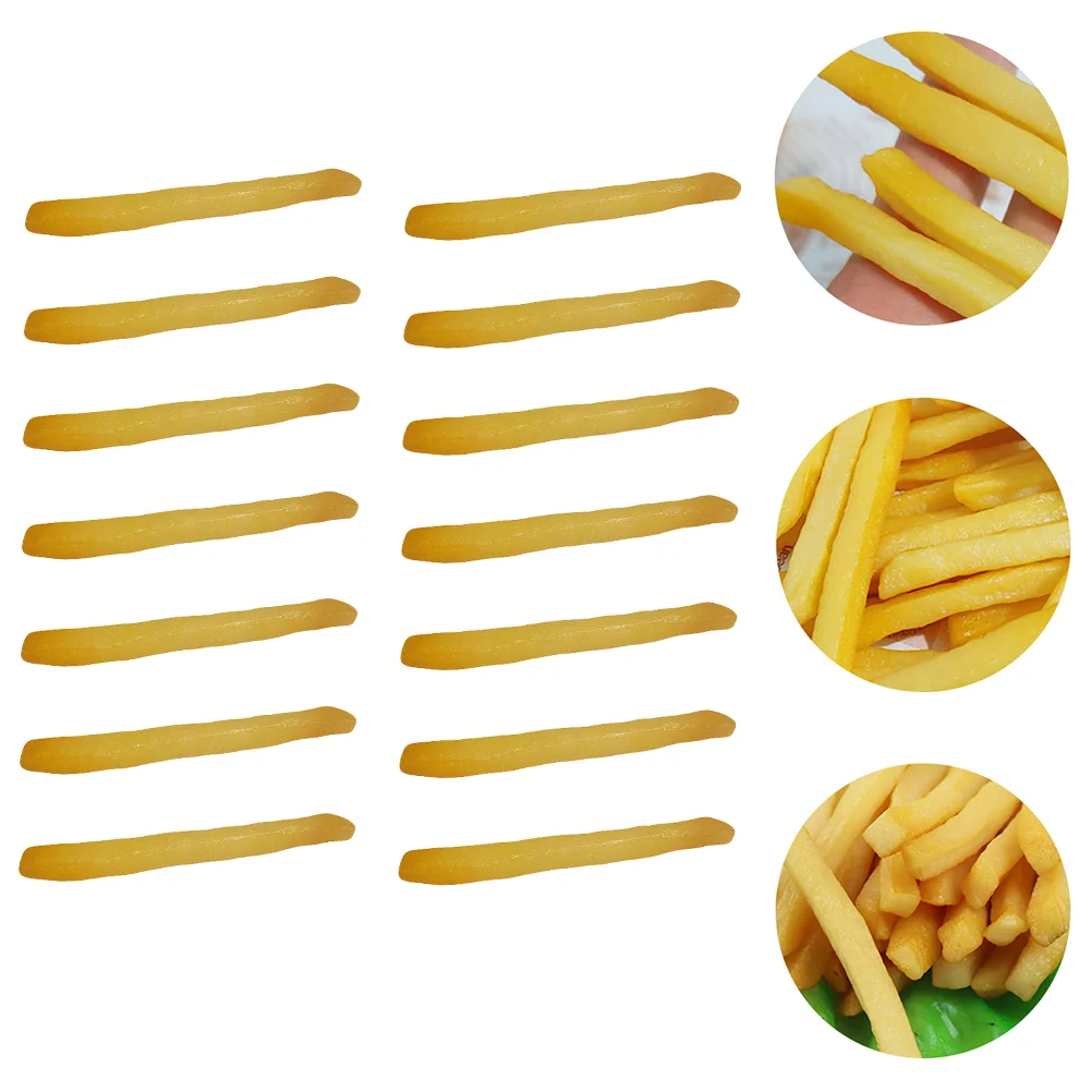 

Fries Frenchfake Model Artificial Props False Play Toy Realistic Simulation Display Pvc Kitchen Simulated Party Restaurant