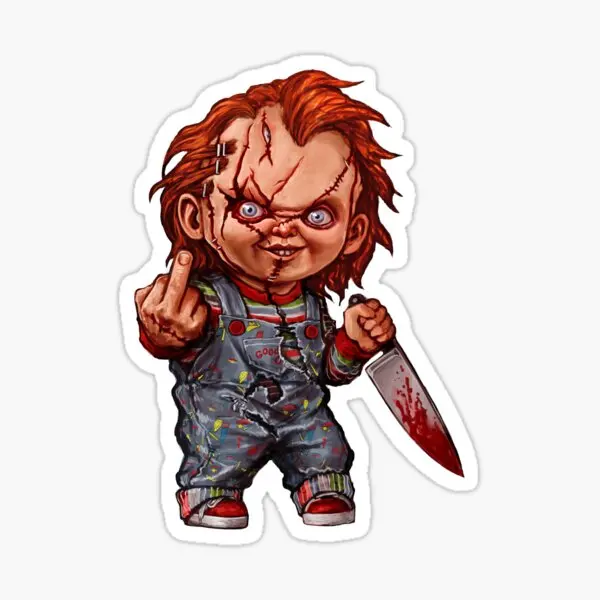 

Наклейки «кукла-убийца» 5 шт., для гостиной, настенные бутылки для воды, художественные милые наклейки на задник комнаты, принт для багажа, до...