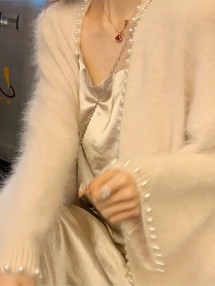 Плюшевые вязаные женские свитеры Hstar средней длины на весну и осень