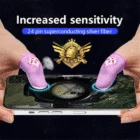 Дышащие Светящиеся перчатки для пальцев, геймпад для кончиков пальцев для Pubg, геймерские перчатки для пальцев с защитой от пота и царапин для сенсорных экранов