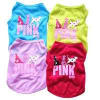 thin pullover hoodies print dog clothes summer breathable cooling cat shirt pet clothing small dogs sweatshirt puppy cat tshirt