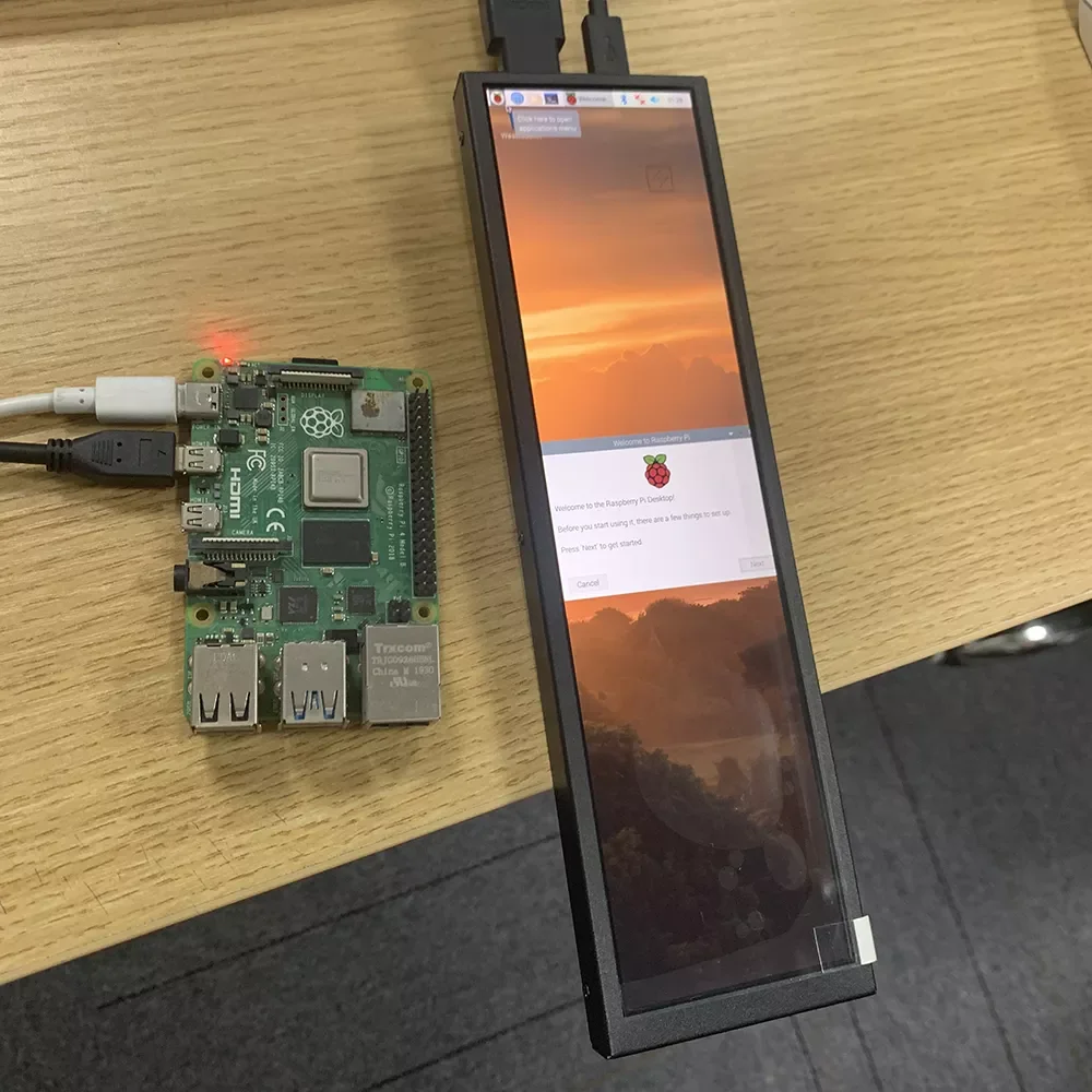 

IPS Portable Touch Monitor, 480x1920 Strip Display Bar Aida64 Second Screen for Raspberry Pi 4 3 2 Windows, Driver Free