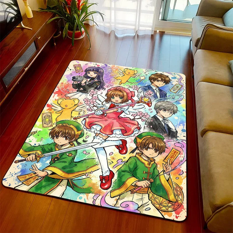 Коврик для пола Cardcaptor Sakura, аниме-коврик для спальни и гостиной, мягкий на ощупь, с противоскользящим основанием - QJY (art.: 3920da704c2ff) - 3920da704c2ff