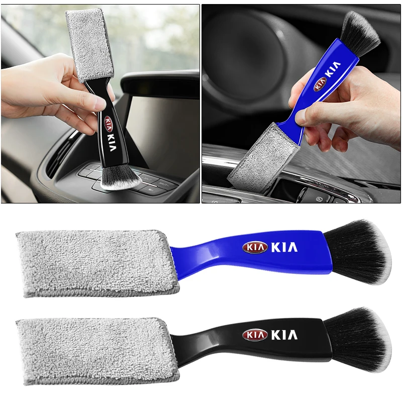 

1pcs Car Dust Brushes Auto Air Conditioning Outlet Cleaning Brush for KIA K5 Stinger Soul Optima Forte Sportage Sorento Picanto