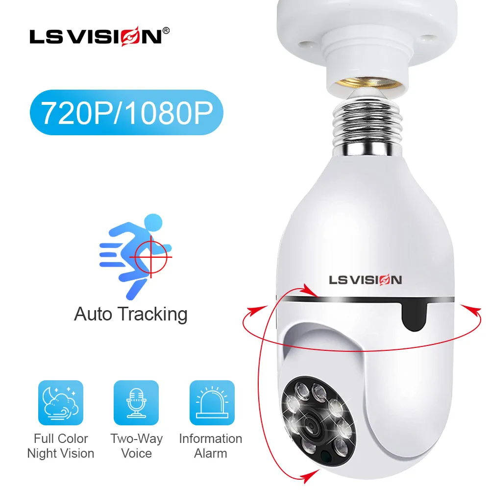 

Wi-Fi-камера LS VISION 1080P с PTZ-камерой, ночным видением