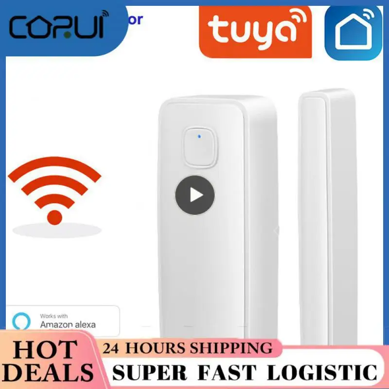 

Anti-theft Equipment Voice Control Door And Window Alarm Tuya Smart Window Detector Low Power Wifi Door Sensor Smart Home