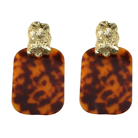 Крупные геометрические серьги-гвоздики mimiyagu