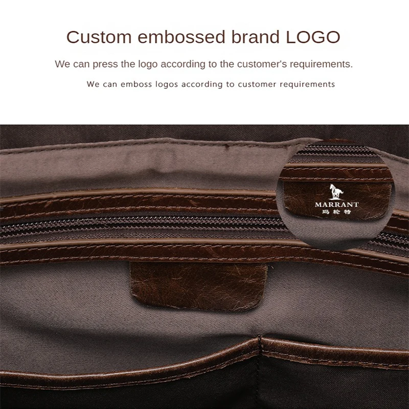 New Top Quality Leather Antique Retro Business Briefcase 13