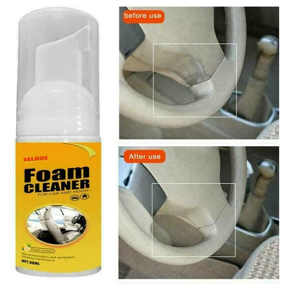 

1x 30ml Multi-Purpose Foam Cleaner Brand New And High Quality Cleaning Agent Works In Different Textures Fights Fading/ Aging