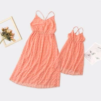 tank mommy and me tulle dresses family look mesh mother daughter matching clothes outfits fashion woman girls dress clothing