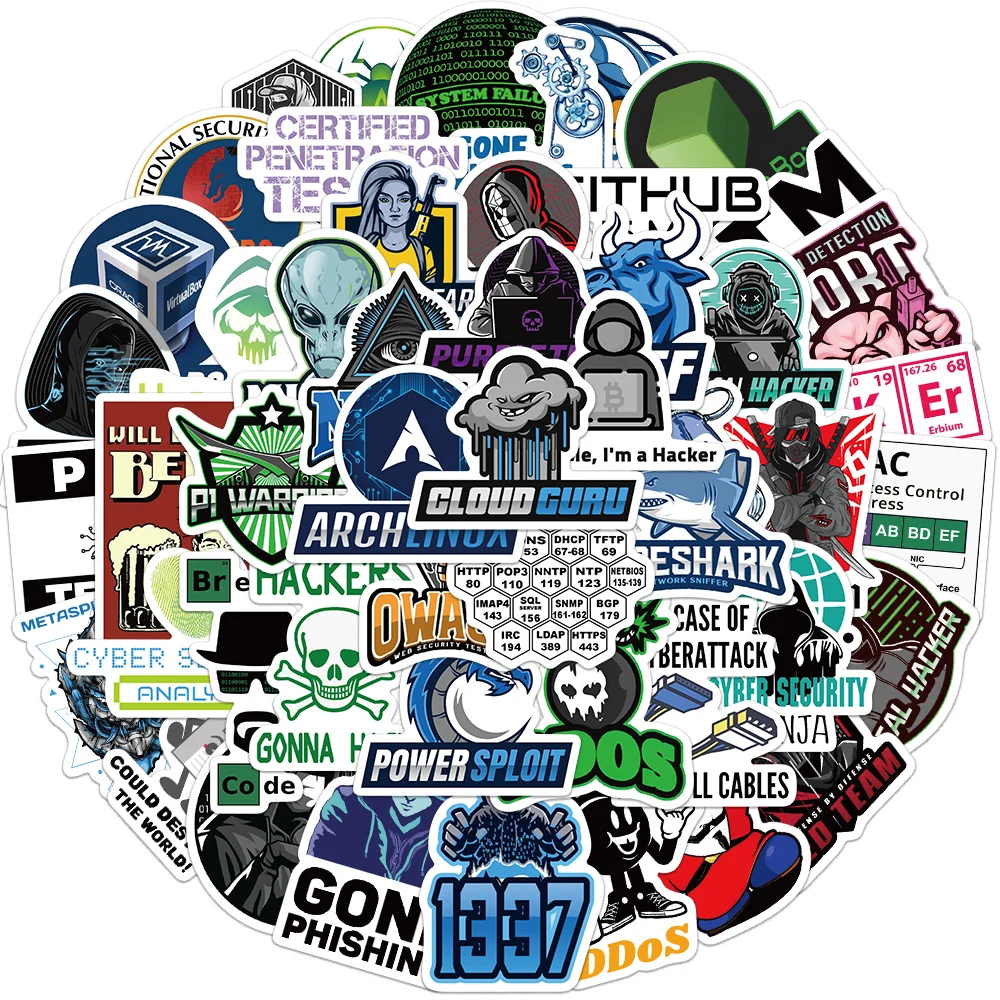 

10/25/50 шт., водонепроницаемые наклейки для ноутбука