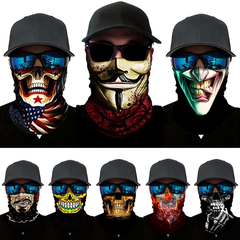 Маска-шарф бесшовная мужская с защитой от УФ-излучения | Спорт и развлечения