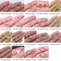 honeycomb charm pendant jewelry findings components handmade