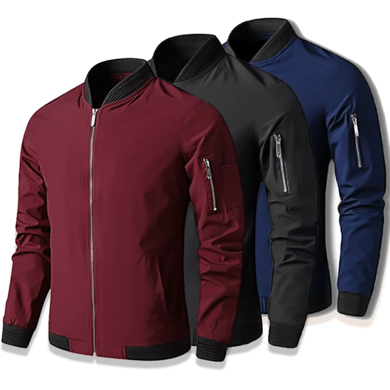 

New 2022 Jacket Men Fashion Casual Slim Mens Jacket Sportswear Bomber Jacket Mens jackets men and Coats Plus Size S- 6XL 9900