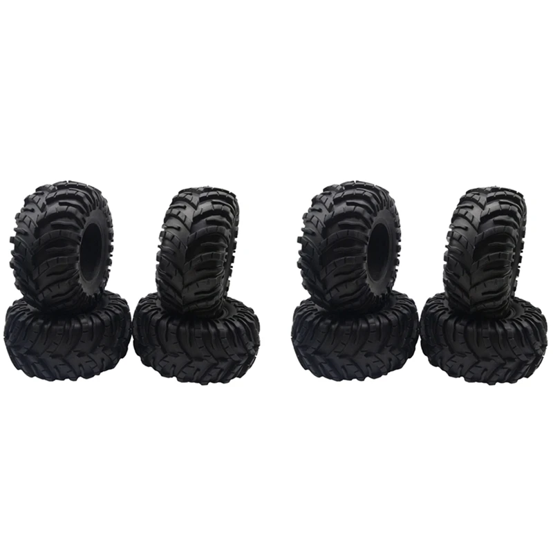 

8PCS 130Mm 2.2Inch Mud Grappler Rubber Tyre Wheel Tires For 1/10 RC Crawler Traxxas TRX4 TRX6 Axial SCX10 90046 Wraith