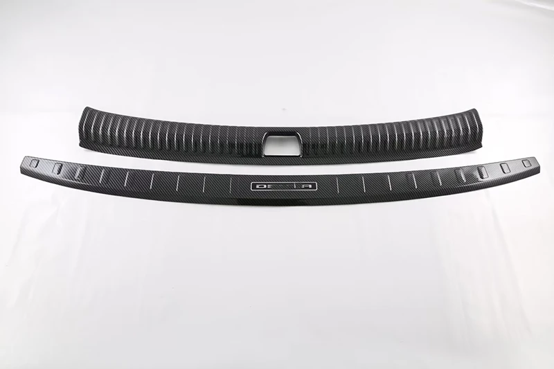 Стильная защитная накладка на задний бампер из углеродного волокна для кодового