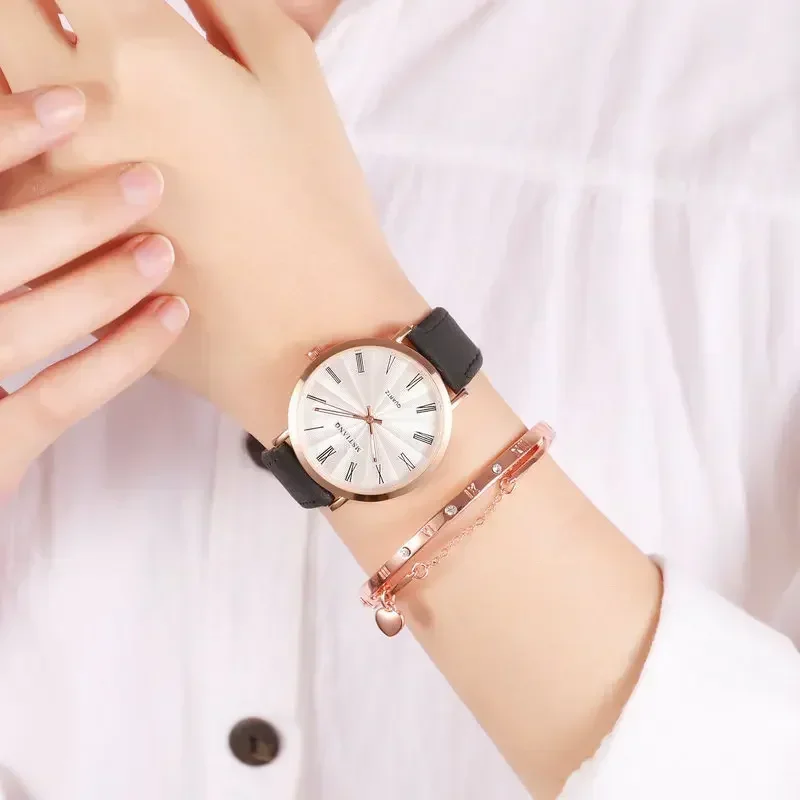 

Watch Women's Belt Retro Quartz Women's Watch Trend Fashion Temperament Simple Korean Edition Student Chic Style
