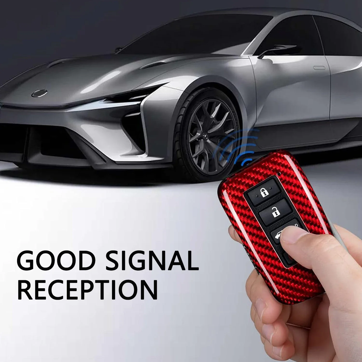 Чехол для ключа Lexus из углеродного волокна ES200-ES350 GX460 LC500 LS350 LS500h LX600 защитный чехол