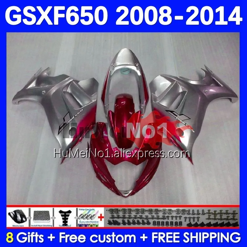 

GSX650F For SUZUKI GSXF 650 GSX 650F 24No.136 GSXF650 silver red 08 09 10 11 12 13 14 2008 2009 2010 2011 2012 2013 2014 Fairing
